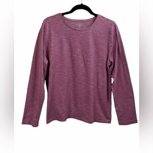 Talbots Mauve Crewneck Long Sleeve Top